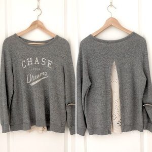 Aerie Chase Your Dreams Top with back eyelet panel